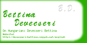 bettina devecseri business card